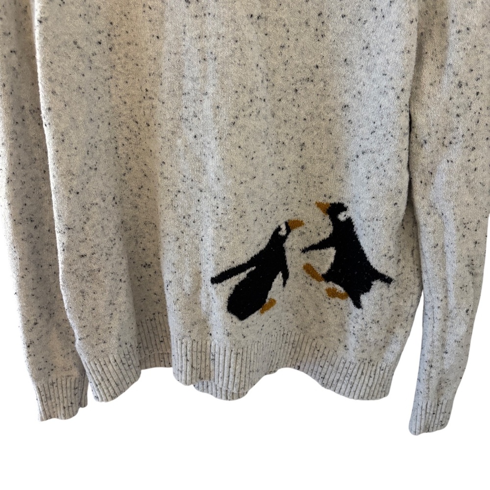 LOFT Gray Penguin Sweater - Picture 6 of 8